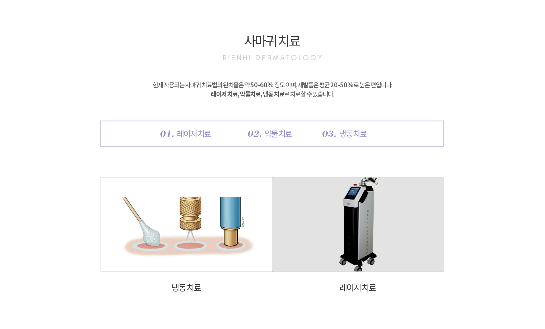 사마귀의 치료